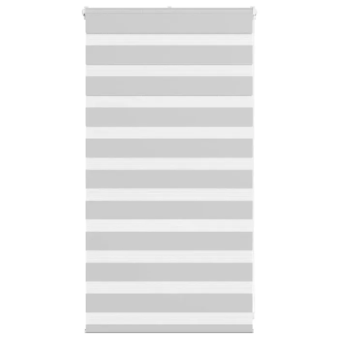 vidaXL Zebra Blind Light Grey 90×100 cm Fabric Width 85.9 cm Polyester