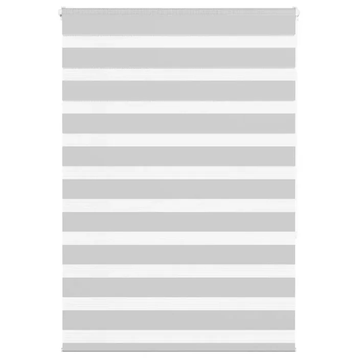 vidaXL Zebra Blind Light Grey 95×150 cm Fabric Width 90.9 cm Polyester