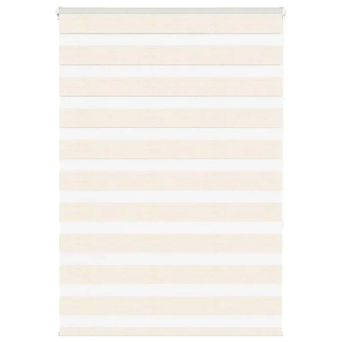 vidaXL Zebra Blind Marble Beige 110×150 cm Fabric Width 105.9 cm Polyester