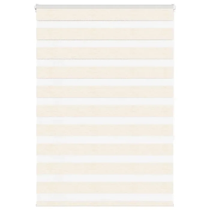 vidaXL Zebra Blind Marble Beige 115×150 cm Fabric Width 110.9 cm Polyester