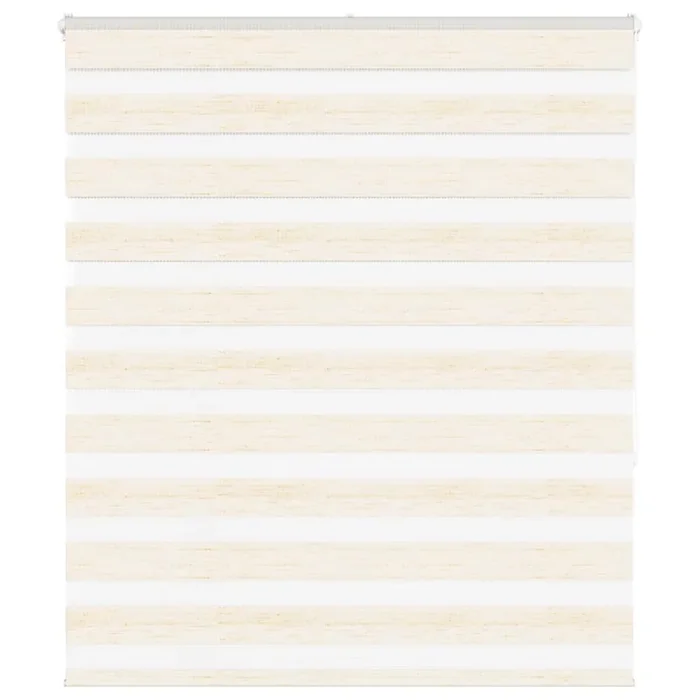 vidaXL Zebra Blind Marble Beige 125×150 cm Fabric Width 120.9 cm Polyester