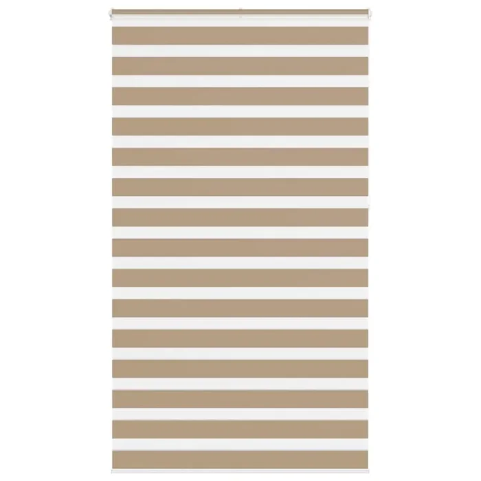 vidaXL Zebra Blind Sand Brown 120×230 cm Fabric Width 115.9 cm Polyester