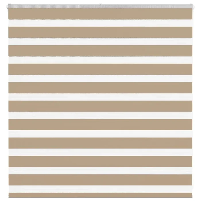 vidaXL Zebra Blind Sand Brown 145×100 cm Fabric Width 140.9 cm Polyester