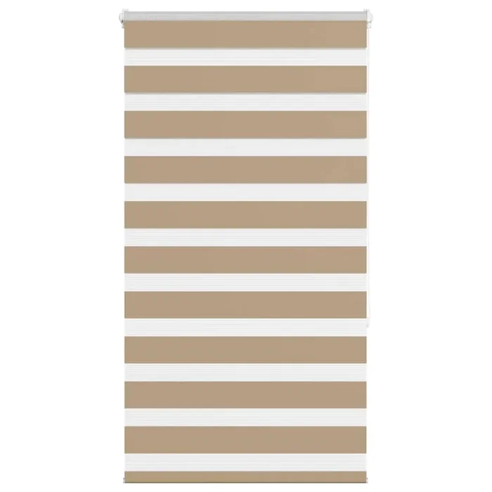 vidaXL Zebra Blind Sand Brown 80×150 cm Fabric Width 75.9 cm Polyester