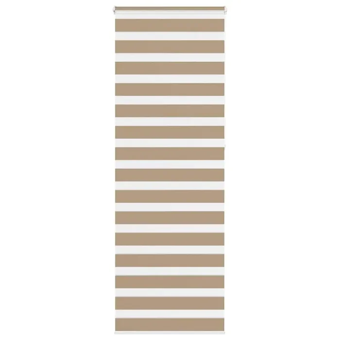 vidaXL Zebra Blind Sand Brown 80×230 cm Fabric Width 75.9 cm Polyester