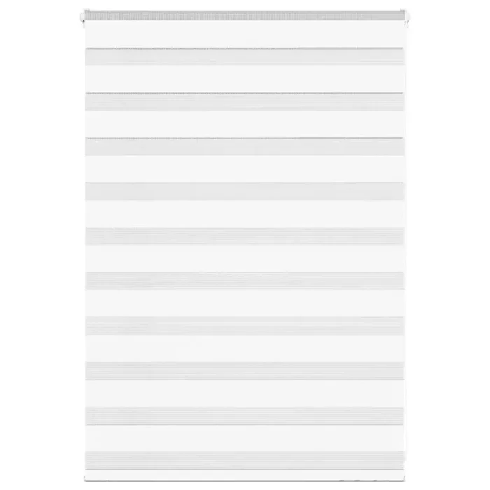 vidaXL Zebra Blind White 105×100 cm Fabric Width 100.9 cm Polyester