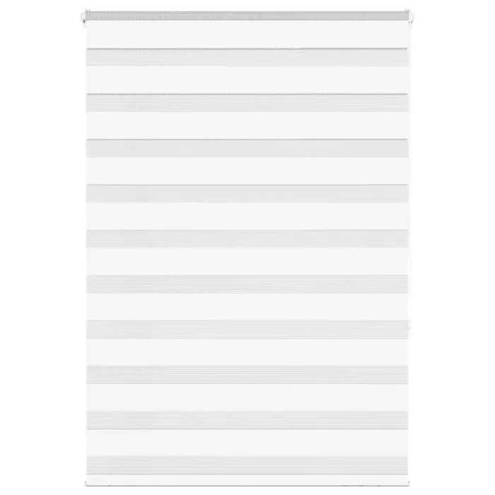 vidaXL Zebra Blind White 115×150 cm Fabric Width 110.9 cm Polyester