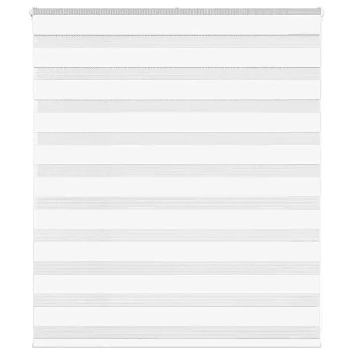 vidaXL Zebra Blind White 120×100 cm Fabric Width 115.9 cm Polyester