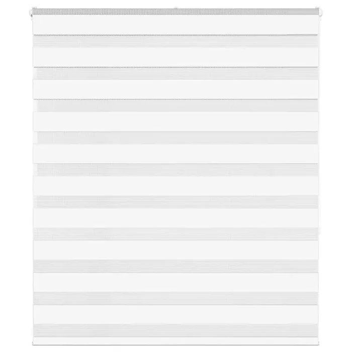 vidaXL Zebra Blind White 120×150 cm Fabric Width 115.9 cm Polyester