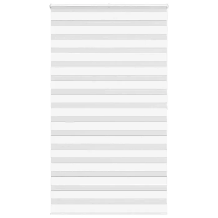 vidaXL Zebra Blind White 125×200 cm Fabric Width 120.9 cm Polyester