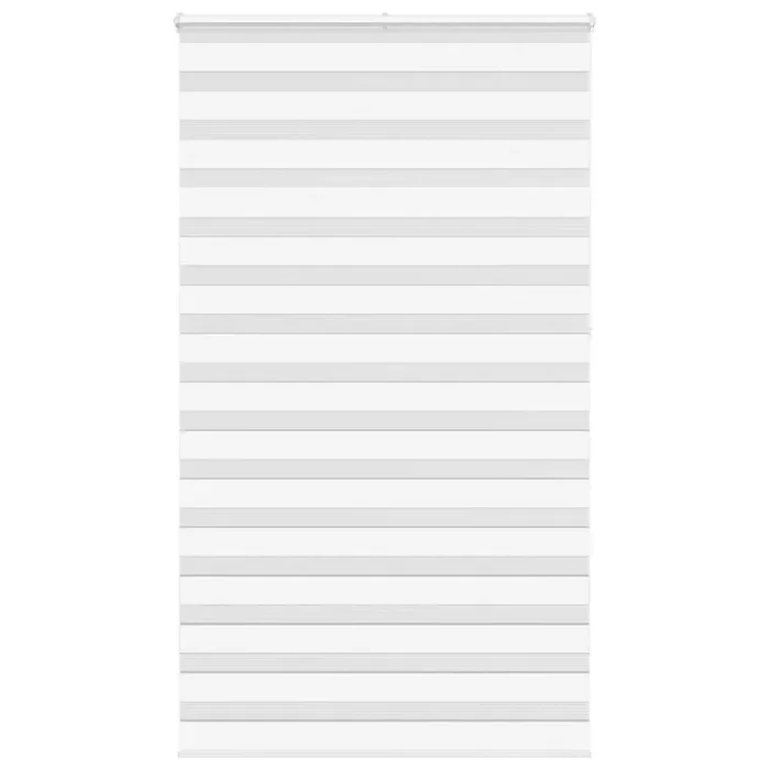vidaXL Zebra Blind White 125×230 cm Fabric Width 120.9 cm Polyester