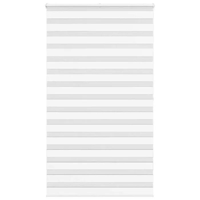 vidaXL Zebra Blind White 130×200 cm Fabric Width 125.9 cm Polyester