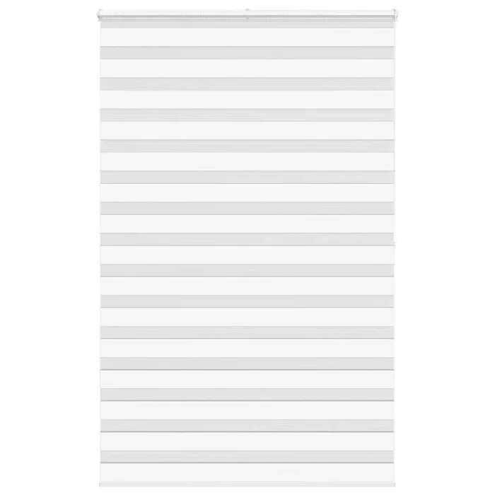 vidaXL Zebra Blind White 145×200 cm Fabric Width 140.9 cm Polyester