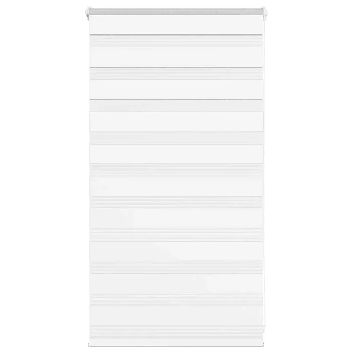 vidaXL Zebra Blind White 85×100 cm Fabric Width 80.9 cm Polyester