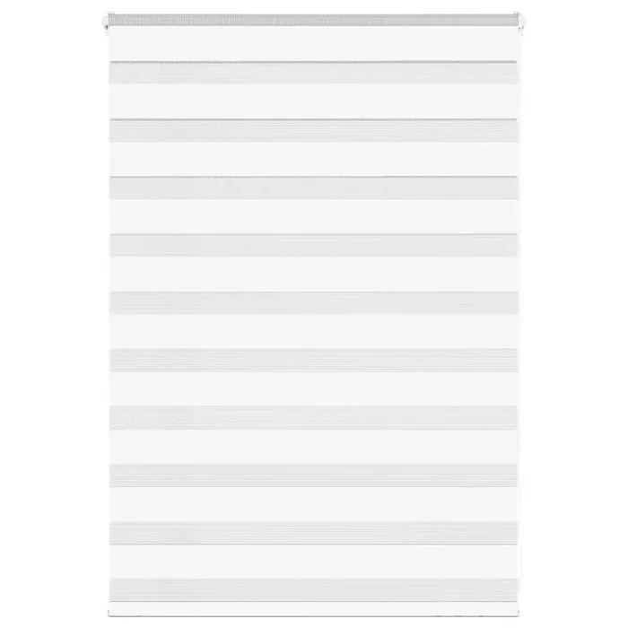 vidaXL Zebra Blind White 95×100 cm Fabric Width 90.9 cm Polyester