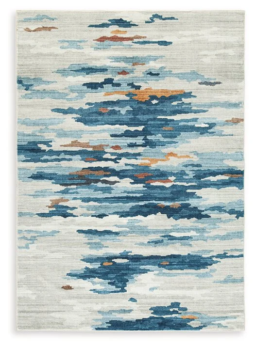 Vinlett 5′ x 7′ Washable Rug