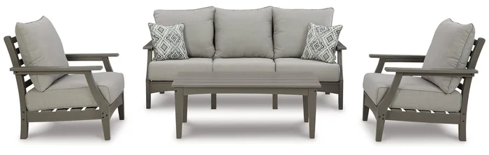 Visola Outdoor Sofa with 2 Lounge Chairs