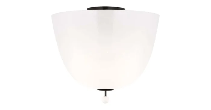 Visual Comfort Brisa 3 Light 14″ Wide Semi-Flush Bowl Ceiling Fixture