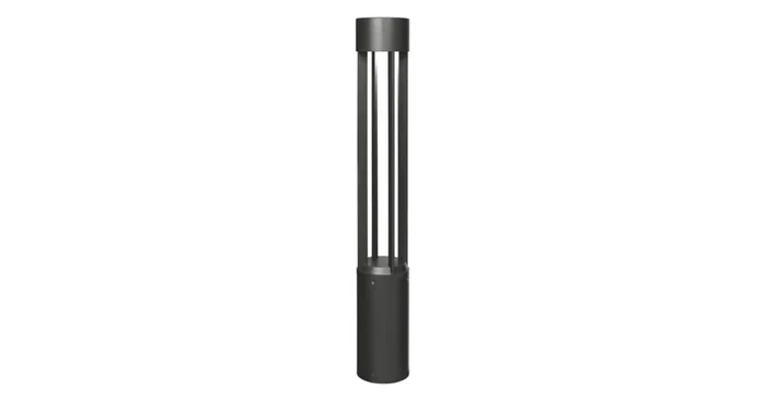 Visual Comfort Single Turbo 6″ Wide 120, 277V Integrated LED Bollard Path Light with Shade