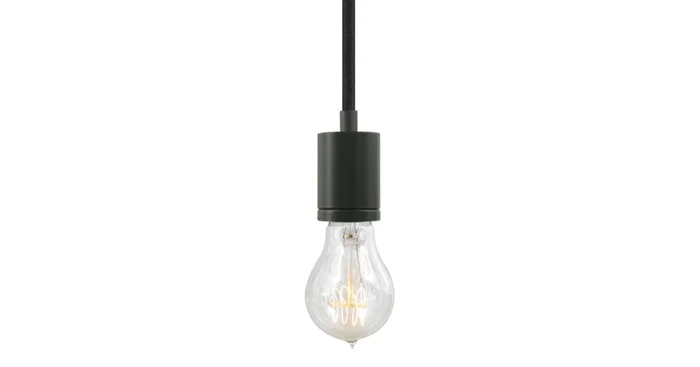 Visual Comfort SoCo 1 Light Mini Pendant with Bronze Modern Socket and 8 Foot Colored Cord