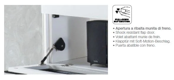 VR275 Verona White TV Entertainment System Made In Italy