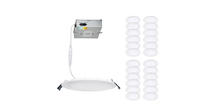 WAC Lighting Pack of (24) Lotos 6″ LED Canless Downlight with Adjustable Color Temperature