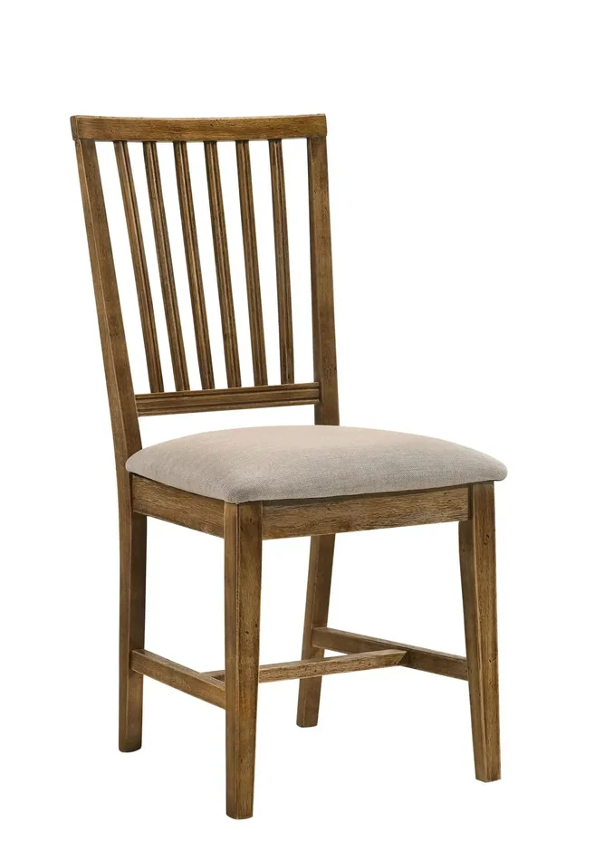 Wallace II – Side Chair (Set of 2) – Oak / Tan