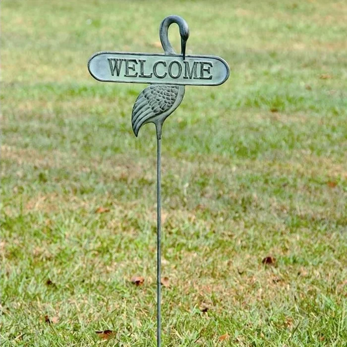 Welcoming Crane Garden Stake By SPI Home – 48in Height
