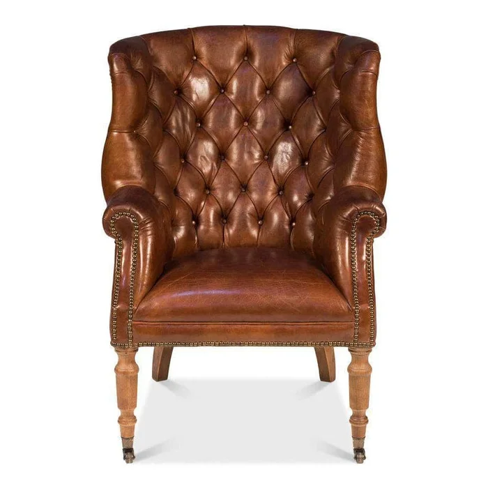 Welsh Leather Chair Vintage Cigar
