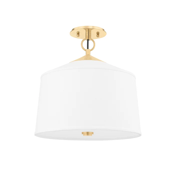 White Plains – 1 Light Semi Flush Mount