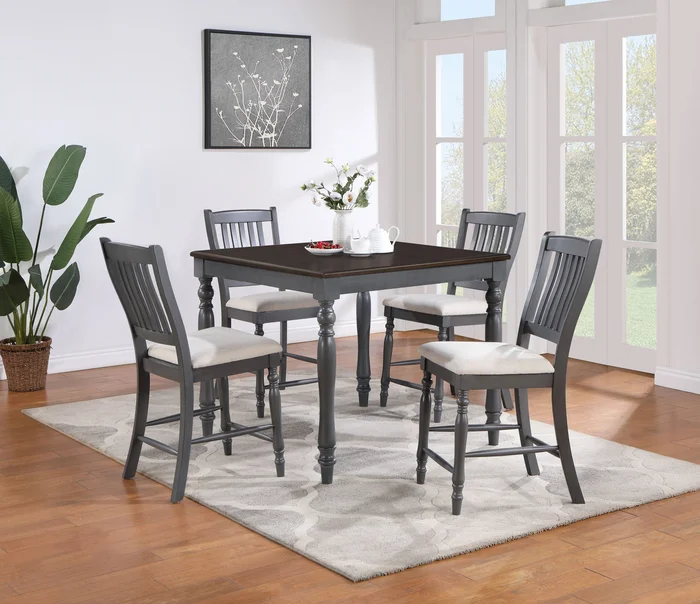 Wiley Square Counter Height Dining Set Grey
