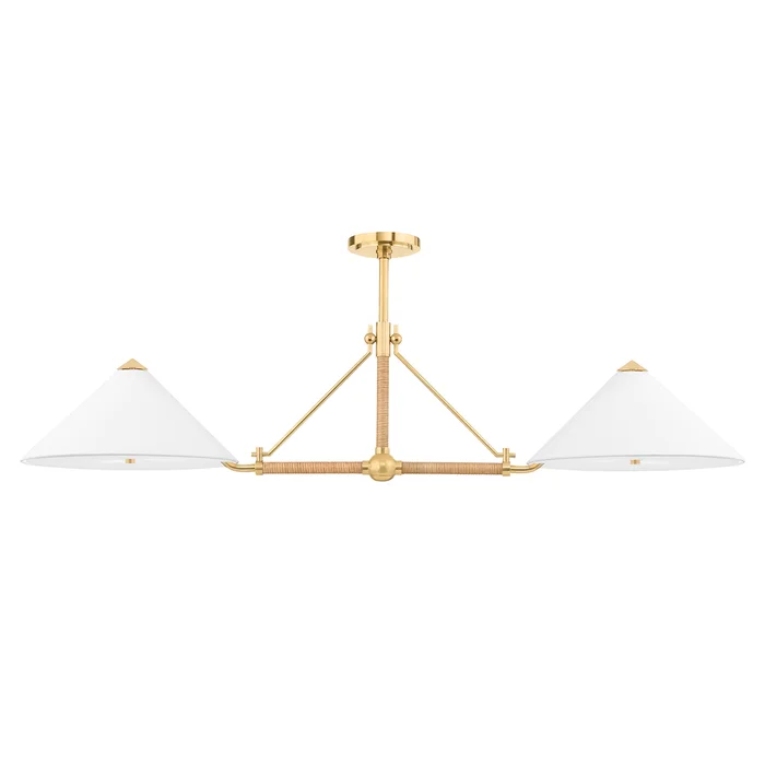 Williamsburg 4 Light Island Aged Brass