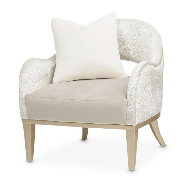 Yvette – Accent Chair – Porcini/Medium Champagne