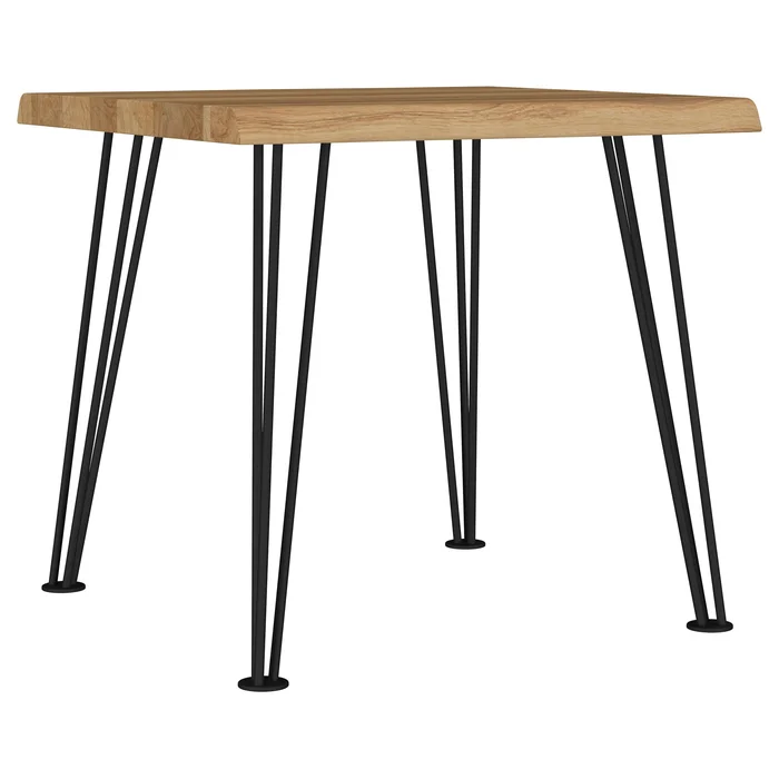 Zander Square Wood Top Coffee Table Natural Brown