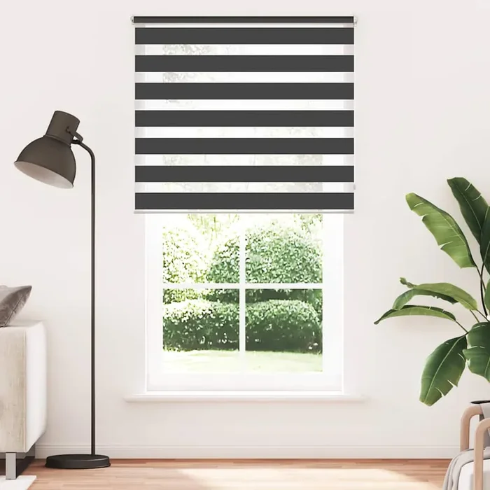 Zebra Blind 120 x 230 cm Black