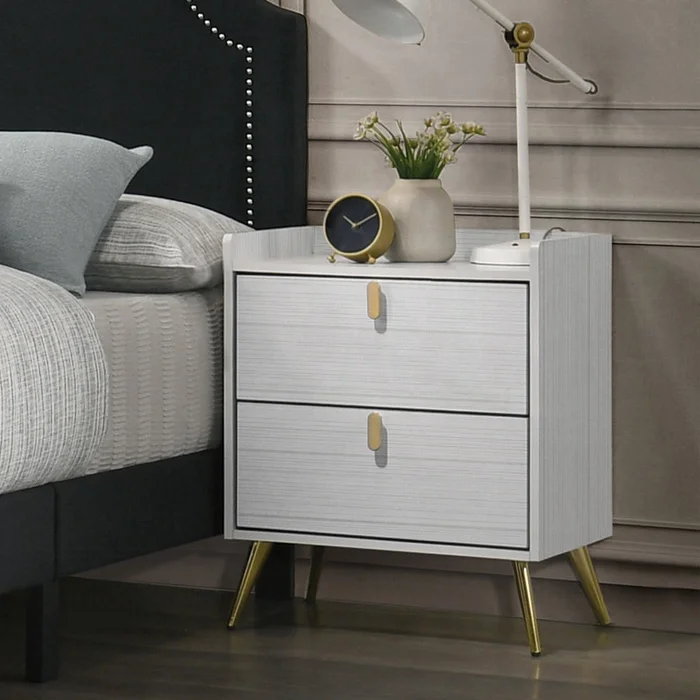 Zeena 26″H 2 Drawers Nightstand